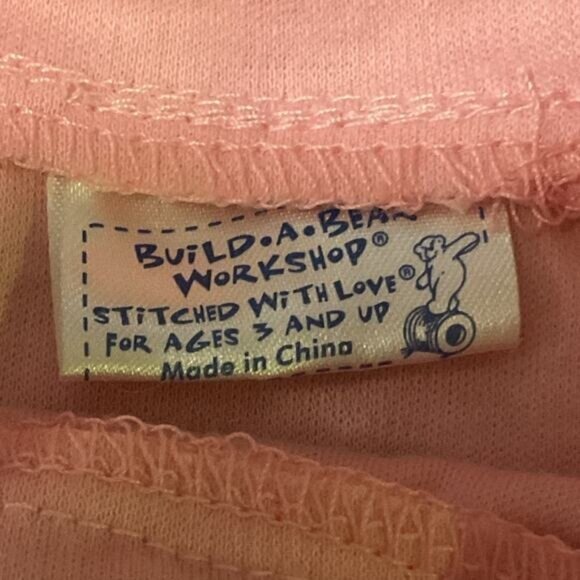 Build-A-Bear Pink Cat Shirt With Bow For 3+ - Picture 4 of 4